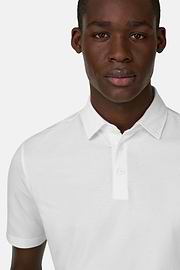Polo Aus Elastischer Supima-Baumwolle, Weiß, thumb, 4