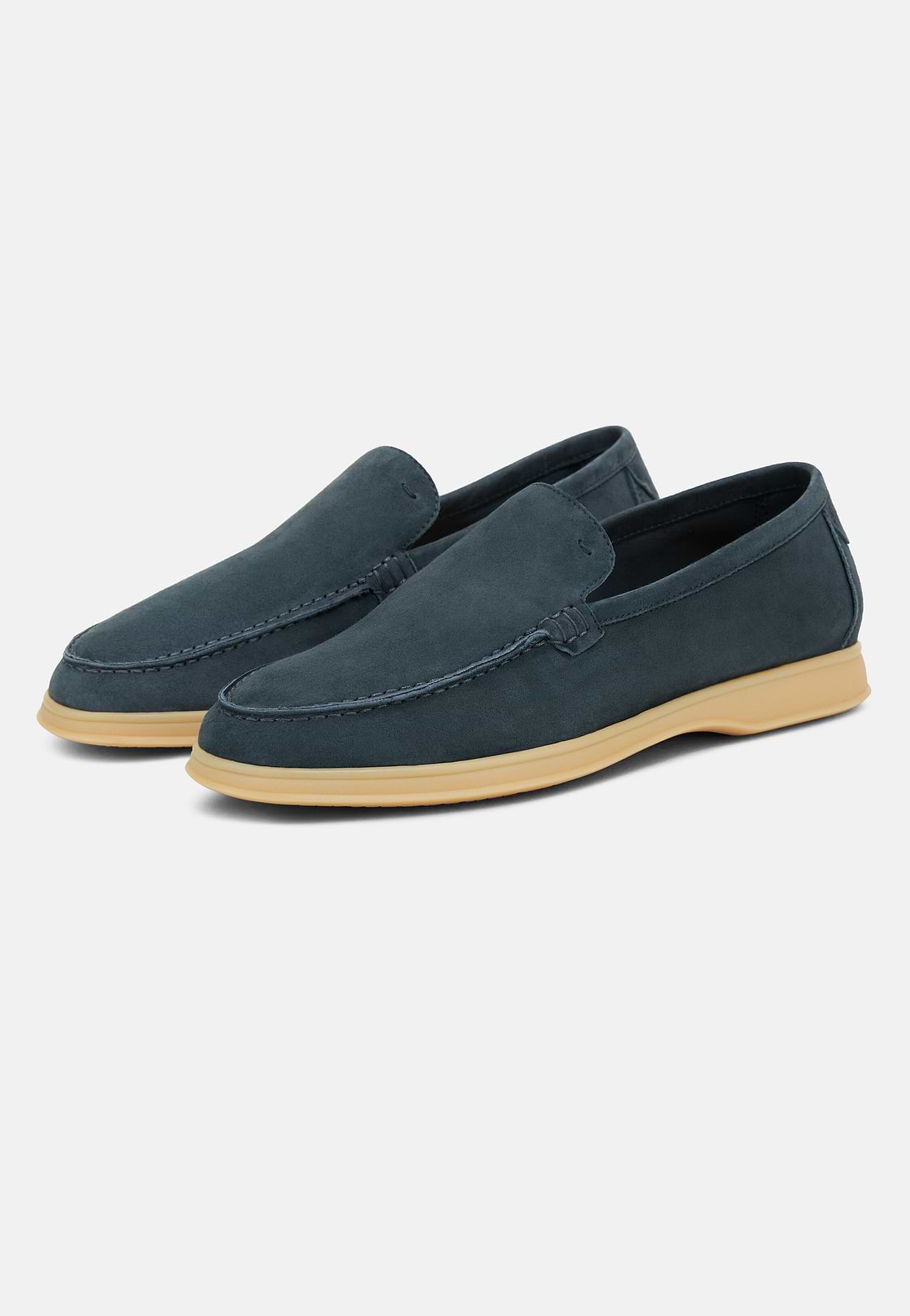 Mocassini Aria In Pelle Scamosciata, Navy, hi-res