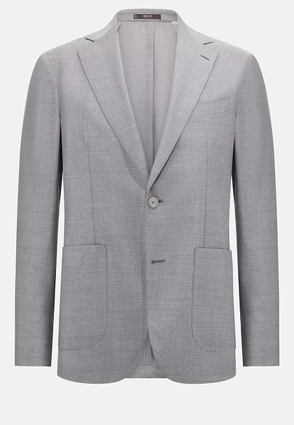 B Aria Light Grey Wool Jacket, Light grey, hi-res