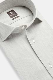 Chemise Nid D'Abeille En Coton Regular Fit, Gris, hi-res