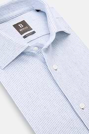 Polo Camicia In Jersey Di Cotone Regular Fit, Azzurro, hi-res