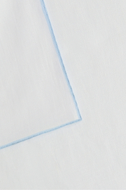 Λινό Τετράγωνο Τσέπης Με Αντίθεση Piping, White - Light blue, hi-res