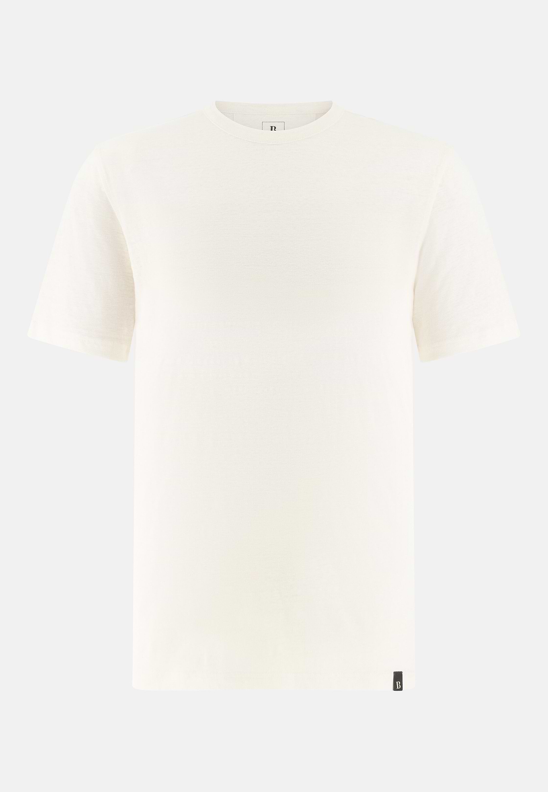 T-Shirt Aus Stretch-Leinen-Jersey, Weiß, hi-res, 5