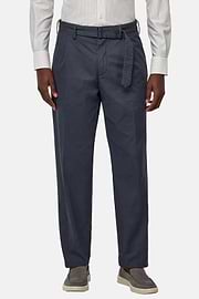 Cotton Trousers, Charcoal, hi-res