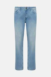 Light Blue Stretch Denim Jeans, Light Blue, hi-res