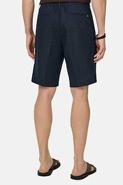 Bermuda En Lin, bleu marine, thumb, 4