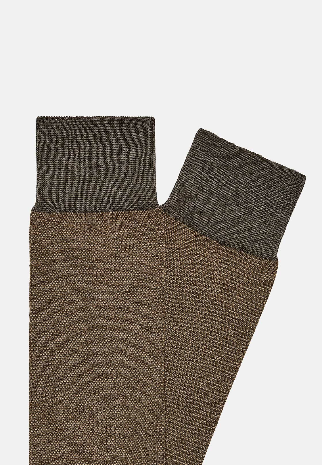 Cotton Oxford Socks, Military Green, hi-res