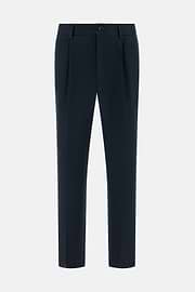 Solid Linen Pince Pants, Navy blue, thumb, 5