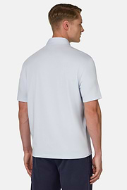 Polo Shirt In Stretch Supima Cotton, Light Blue, hi-res
