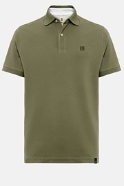 Polo En Piqué De Coton., Military Green, hi-res