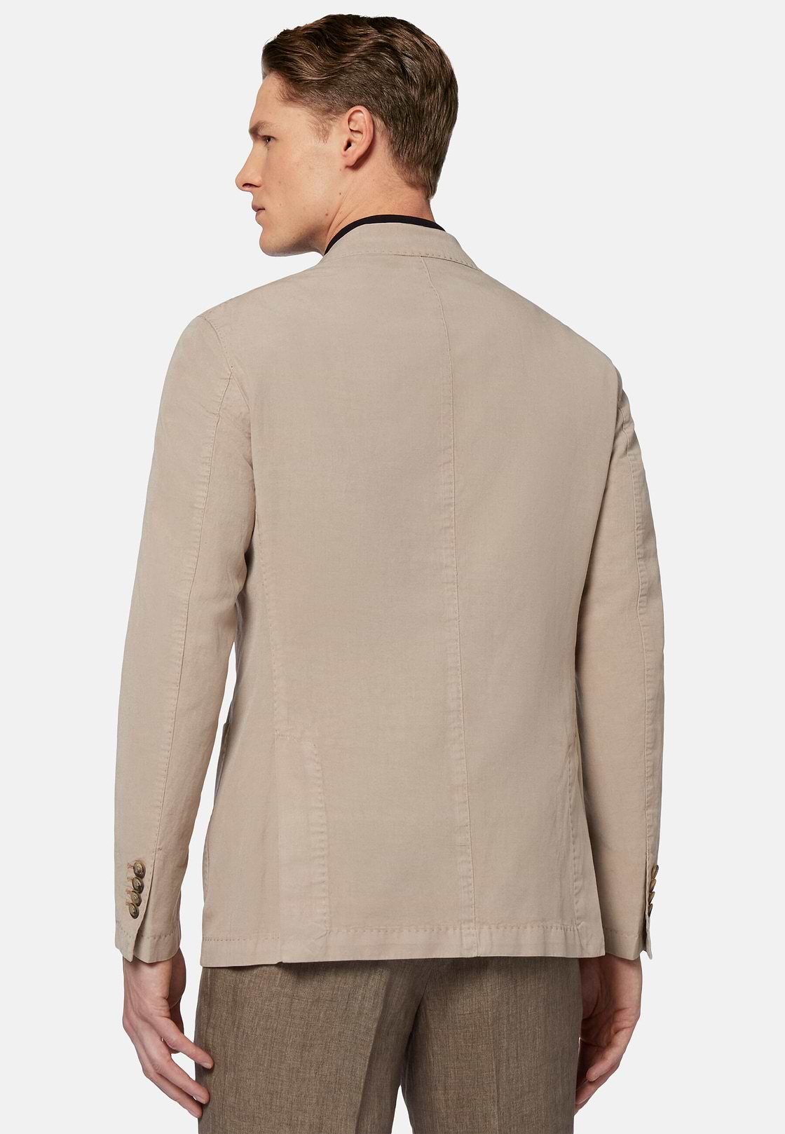 Dove Grey Tencel/Linen/Cotton Jacket, Taupe, hi-res