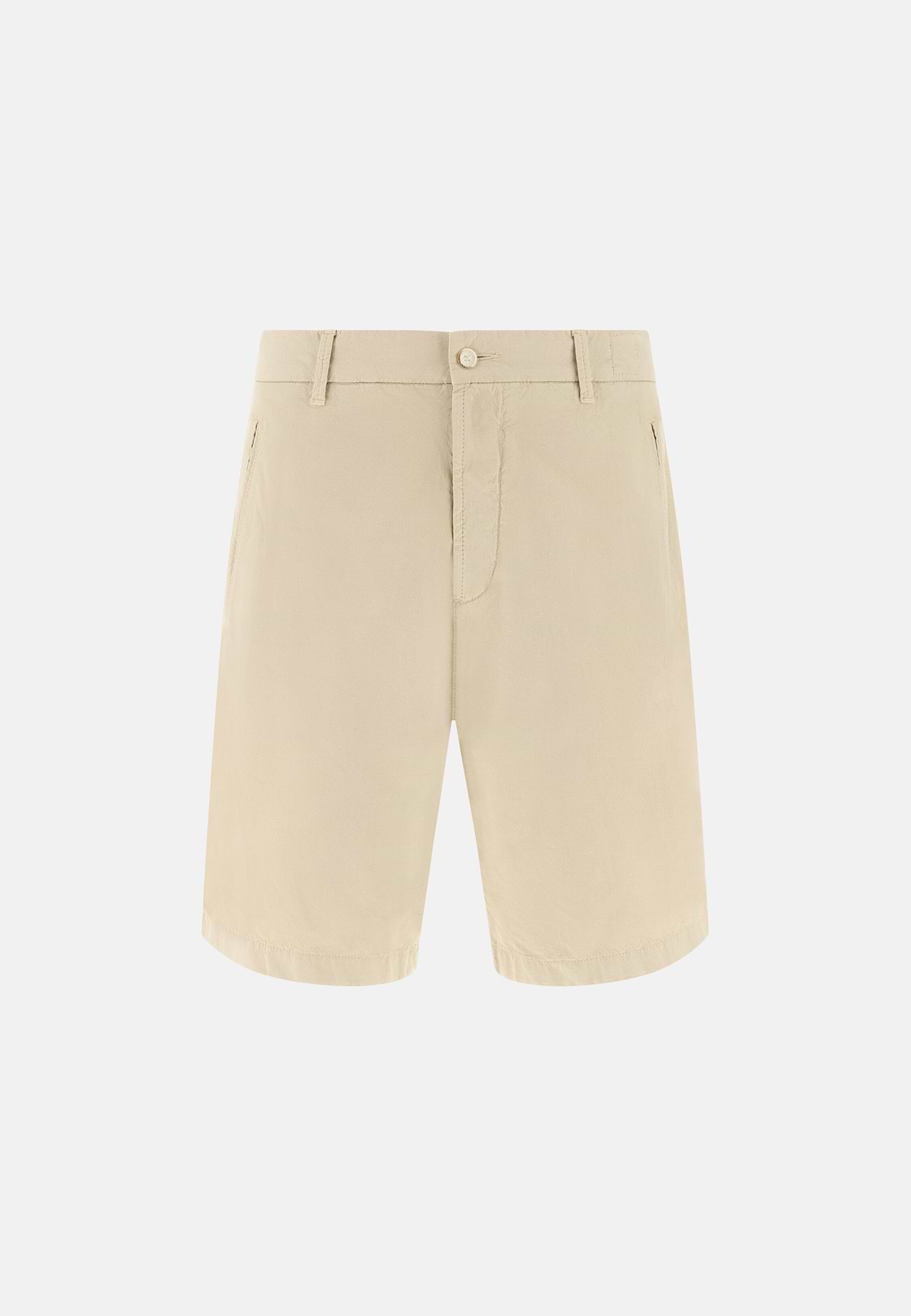 Bermuda Aus Baumwolle Und Leinen, Sand, hi-res, 1