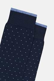 Socken mit Mikropunktemuster, Navy blau, thumb, 3
