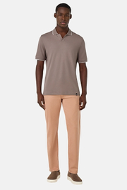 Polo En Piqué Performant S.Cafè®, Taupe, hi-res
