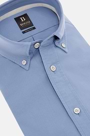 Hemd Aus Oxford-Baumwolle Regular Fit, Indigo, hi-res