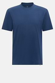 T-Shirt In Stretch Supima Cotton, Blue, hi-res