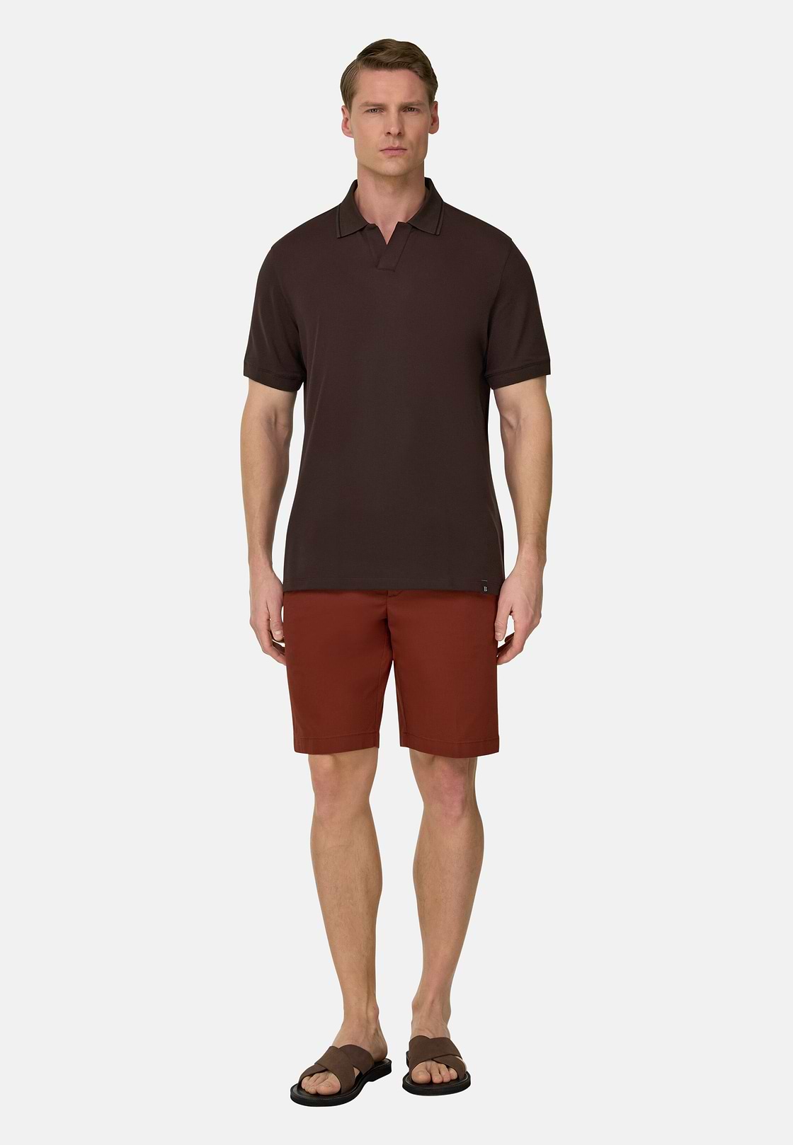Bermudahose Aus Elastischem Nylon, Rot, hi-res, 2