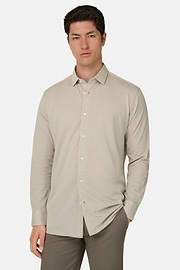 Regular Fit Cotton Jersey Polo Shirt, Sand, thumb, 2