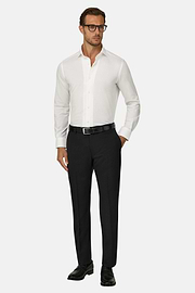 Travel wool pants, Black, thumb, 2