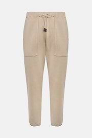 Pantalón De Algodón, Beige, hi-res