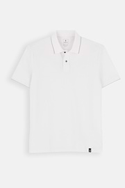 Polo aus Stretchgewebe Piqué Mischgewebe Cool Jade, Weiß, thumb, 5