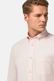 Camisa Oxford de algodón corte regular, Rosado, hi-res