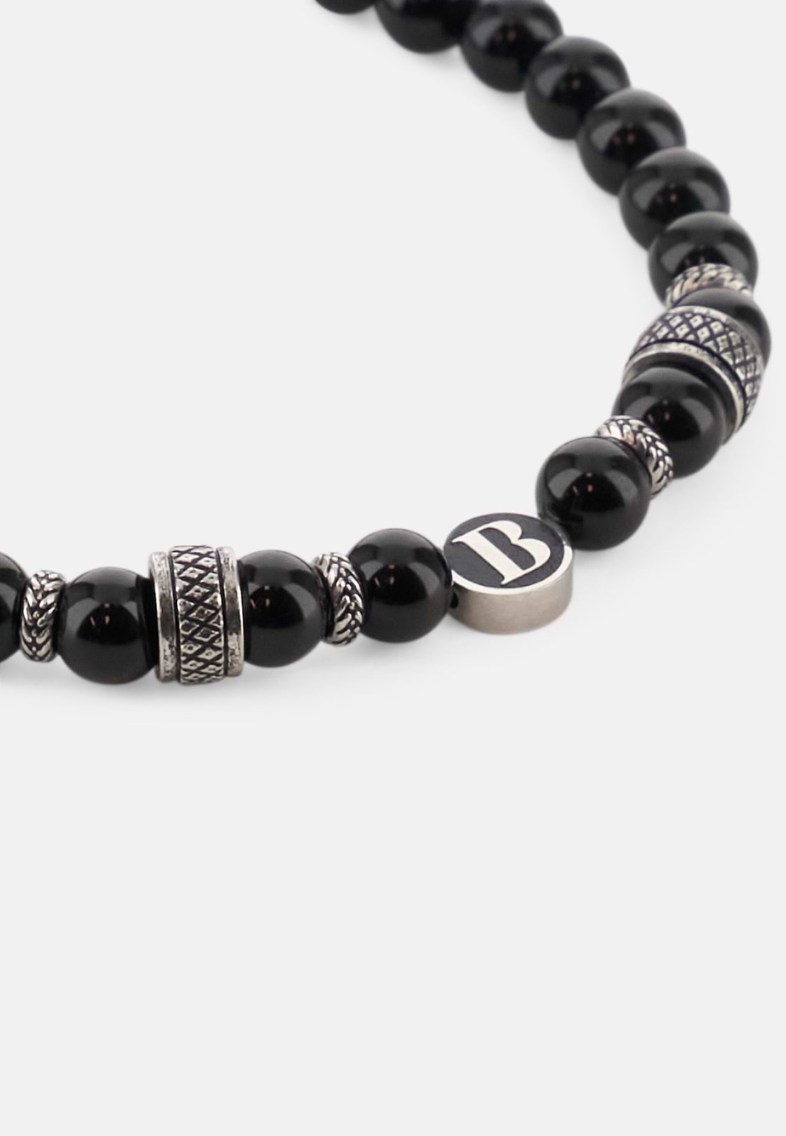 Edelstahl-Armband Mit Sodalith-Perlen, Schwarz, hi-res, 2