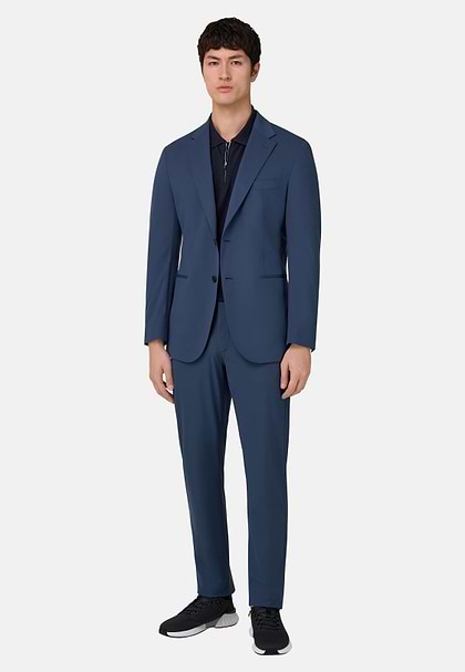 B-Tech Stretch Nylon Jacket, Air-blue, hi-res