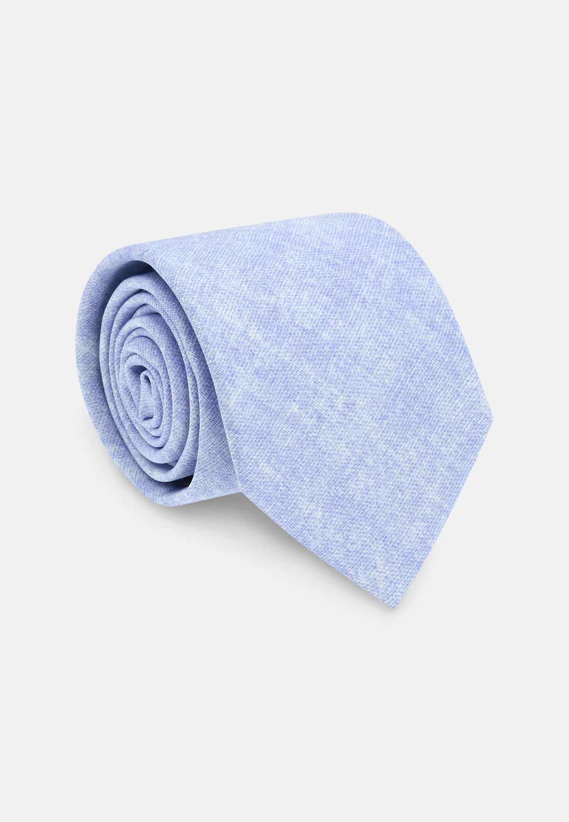 Corbata de Seda Efecto Jaspeado, Azul claro, hi-res, 2
