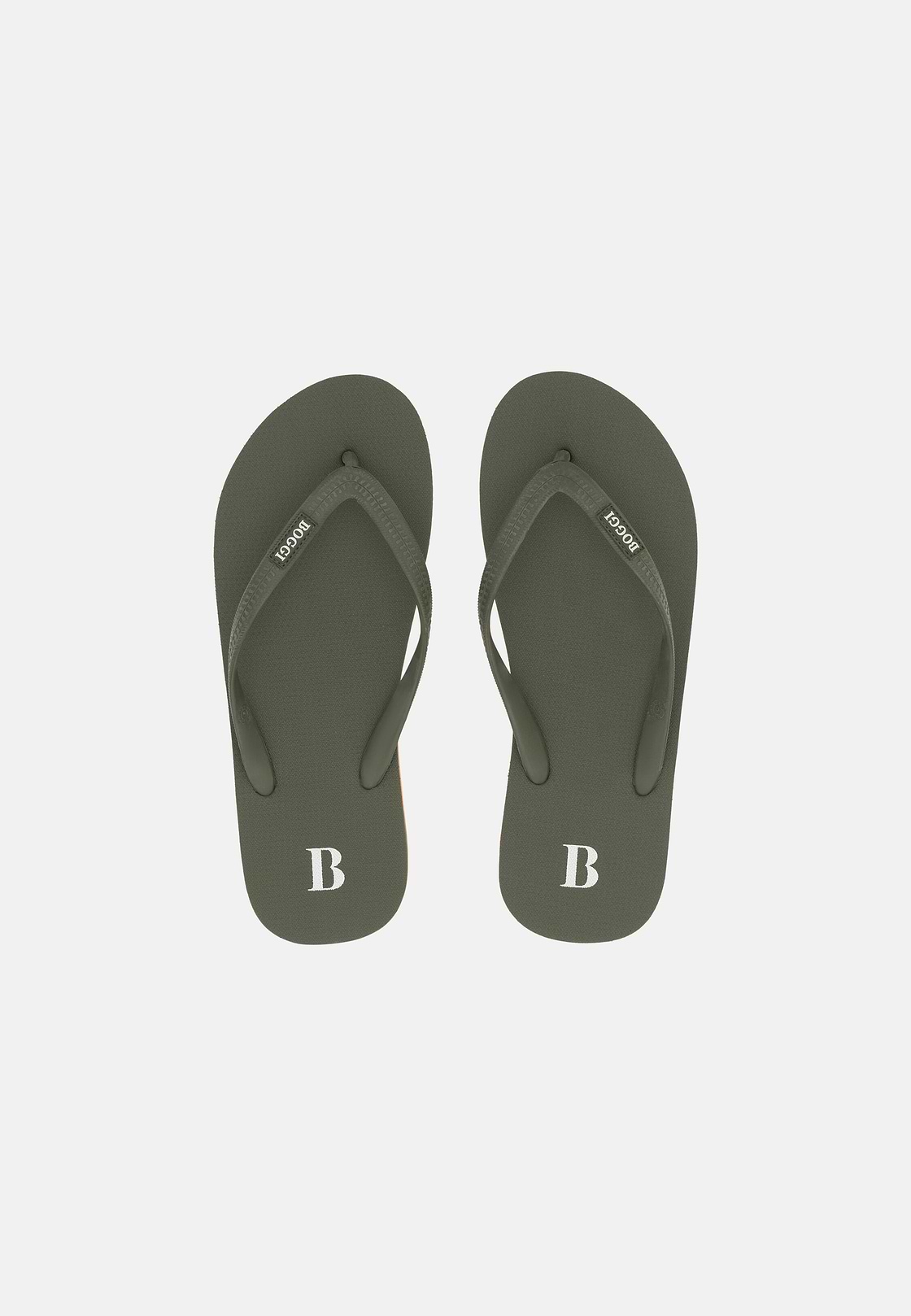 Rubber Flip-Flops, Military Green, hi-res, 2