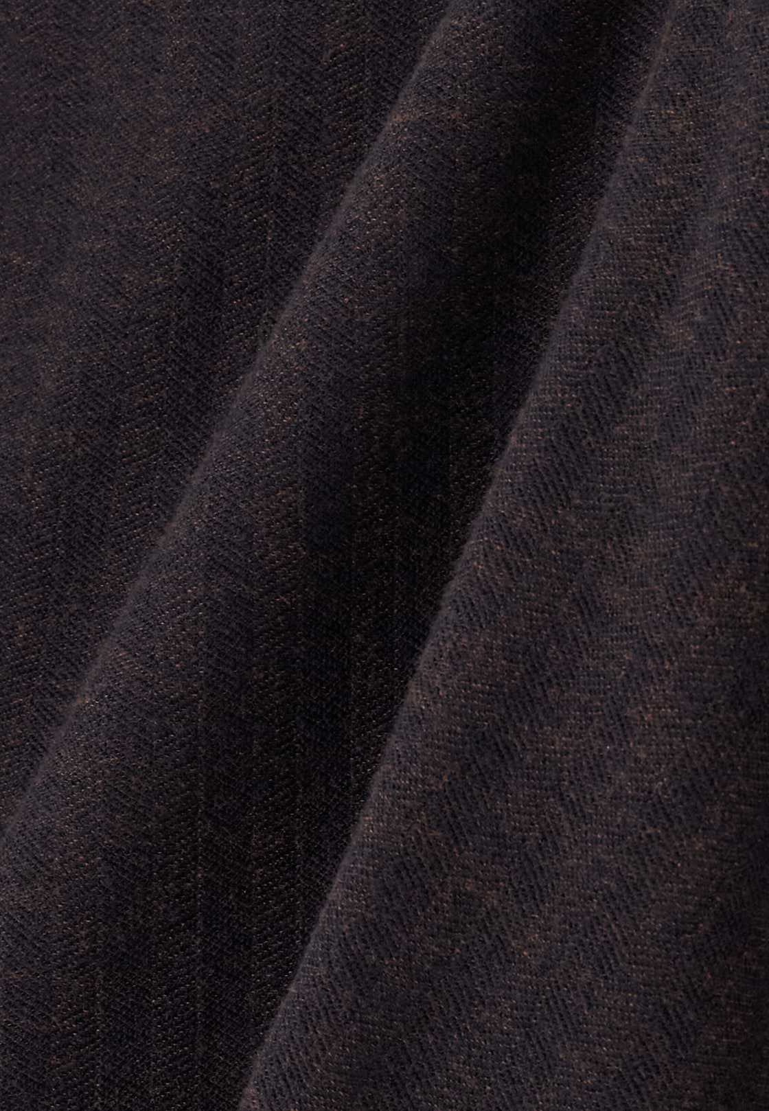 Blazer Herringbone in Cotton and Wool B Jersey, Dark brown, hi-res, 5