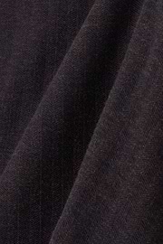 Blazer Herringbone in Cotton and Wool B Jersey, Dark brown, thumb, 5