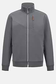 Sweat-Shirt Full Zip En Mélange Coton Et Scuba Léger, , hi-res
