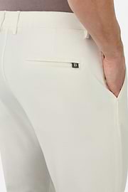 Pantalon En Coton Tencel Extensible, Blanc, hi-res