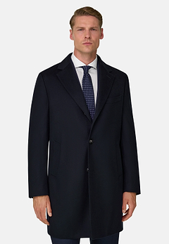 Coat in Pure Cashmere Single-Breasted