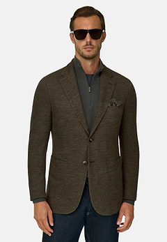Structured Blazer in Cotton Blend