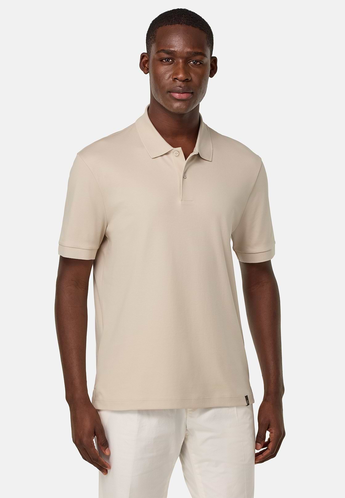 Jersey Polo Shirt, Sand, hi-res