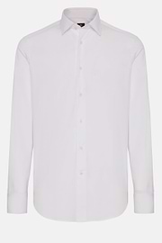 商品画像：Men's Slim Fit Black Shirt in Stretch Cotton | Boggi Milano 2