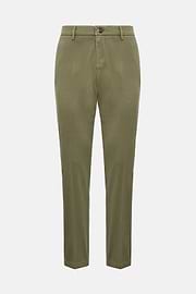 Stretch Cotton Trousers, Military Green, hi-res