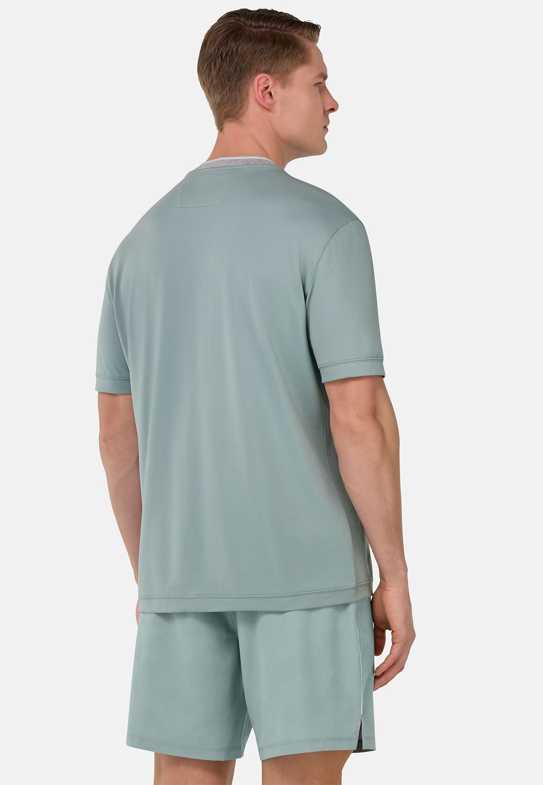 S.Cafè® High-Performance Piqué T-Shirt, Light Green, hi-res