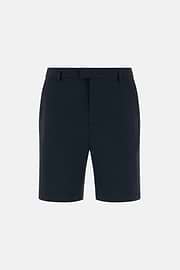 Bermudashorts aus elastischem Seerzucker-Nylon B Tech, Navy blau, thumb, 5