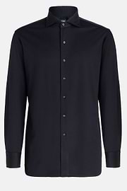Chemise Polo En Jersey De Coton Coupe Regular, bleu marine, hi-res