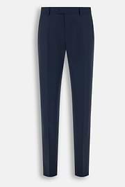 Suit in Stretch Wool Pinstripe, Navy blue, thumb, 8