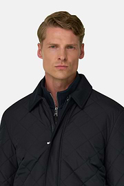 Gesteppter Caban aus technischem Gewebe, Navy blau, thumb, 3