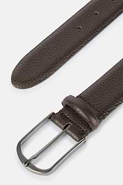 Tumbled Leather Belt, Brown, hi-res