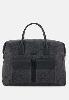 Duffle Bag in Leather and Wool Blend