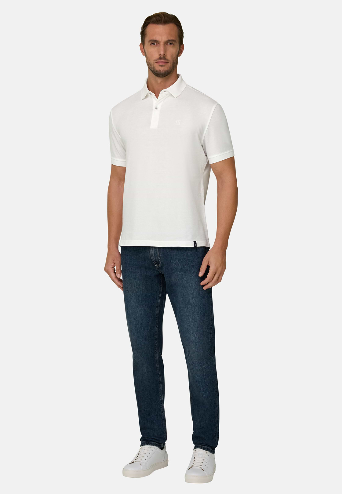 Polo De Piqué de Algodón Regular Fit, Blanco, hi-res, 2