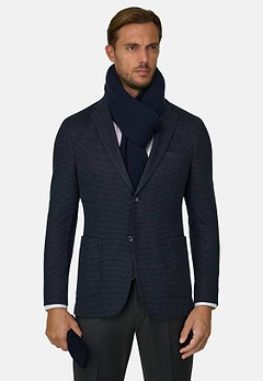 Blazer Micro Patterned Cotton Blend B Jersey