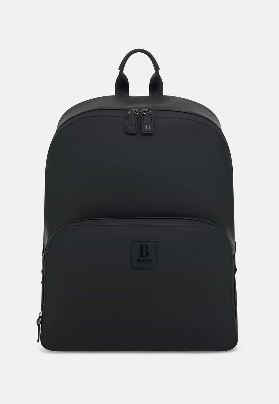 Small Rucksack in Rubberised Technical Fabric, Black, hi-res