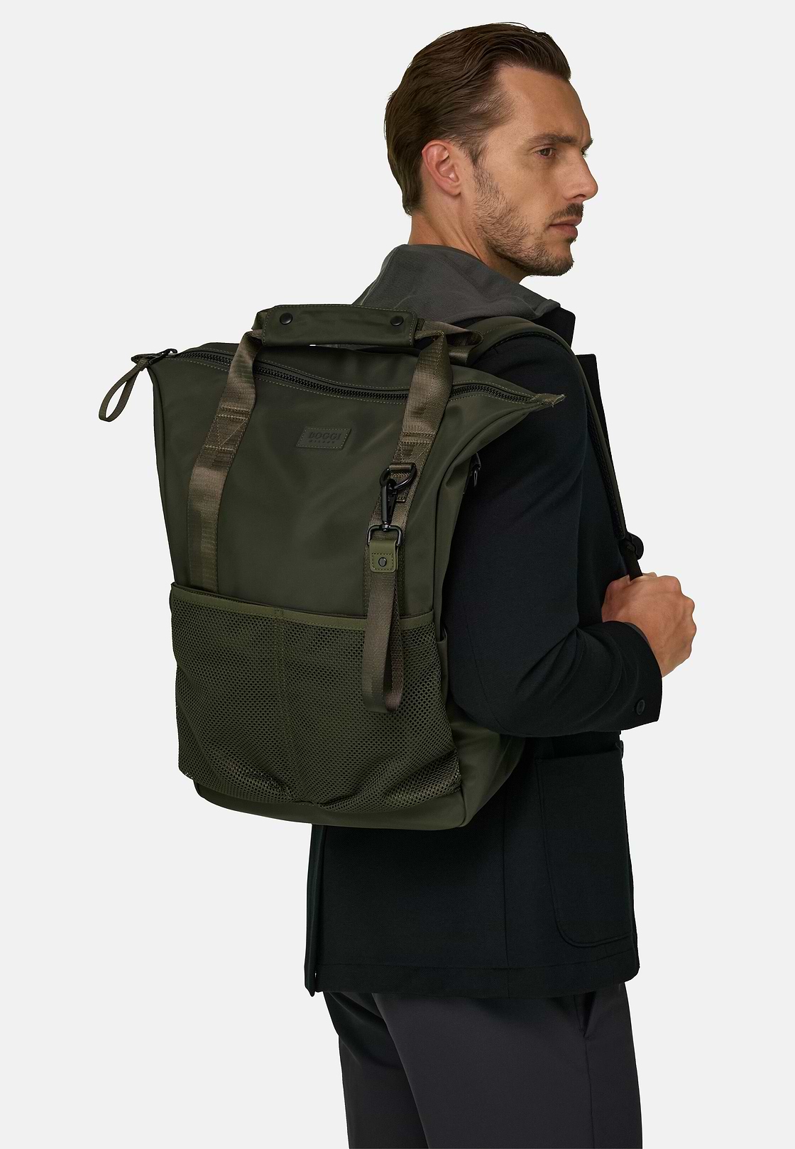 3-Wege-Tasche aus technischem Gewebe, Militärgrün, hi-res, 2